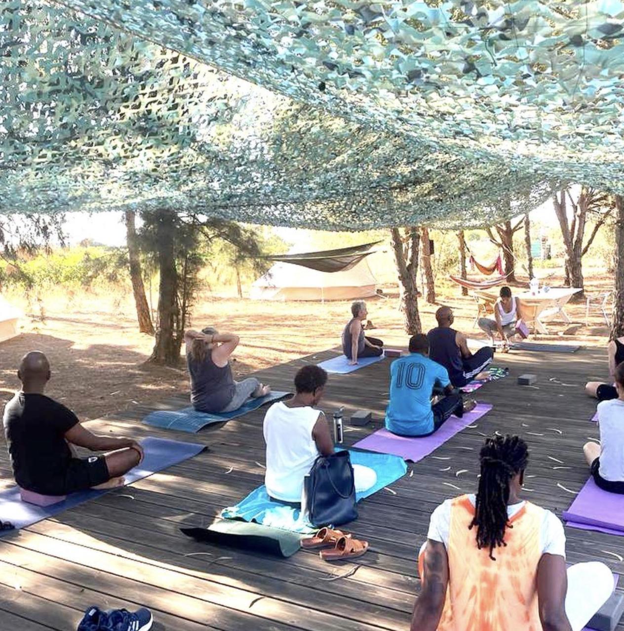 Glamping On Organic Yoga Farm With Natural Swimming Pool Near Beach Moncarapacho Ngoại thất bức ảnh
