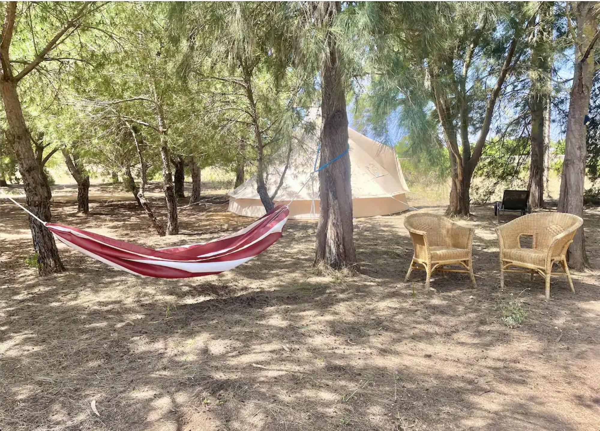 Glamping On Organic Yoga Farm With Natural Swimming Pool Near Beach Moncarapacho Ngoại thất bức ảnh
