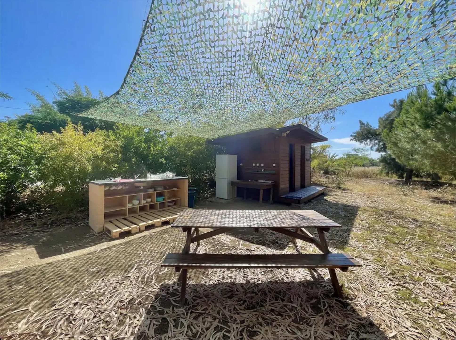 Glamping On Organic Yoga Farm With Natural Swimming Pool Near Beach Moncarapacho Ngoại thất bức ảnh